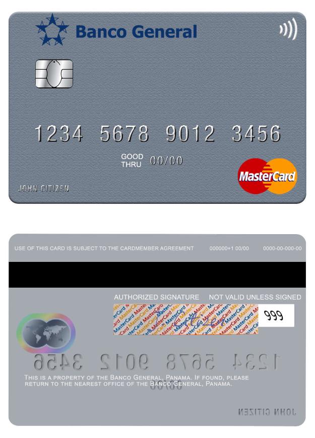 Panama Banco General mastercard